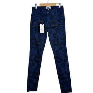 Paige Mid Rise Printed Skinny Jeans  Size 26 New